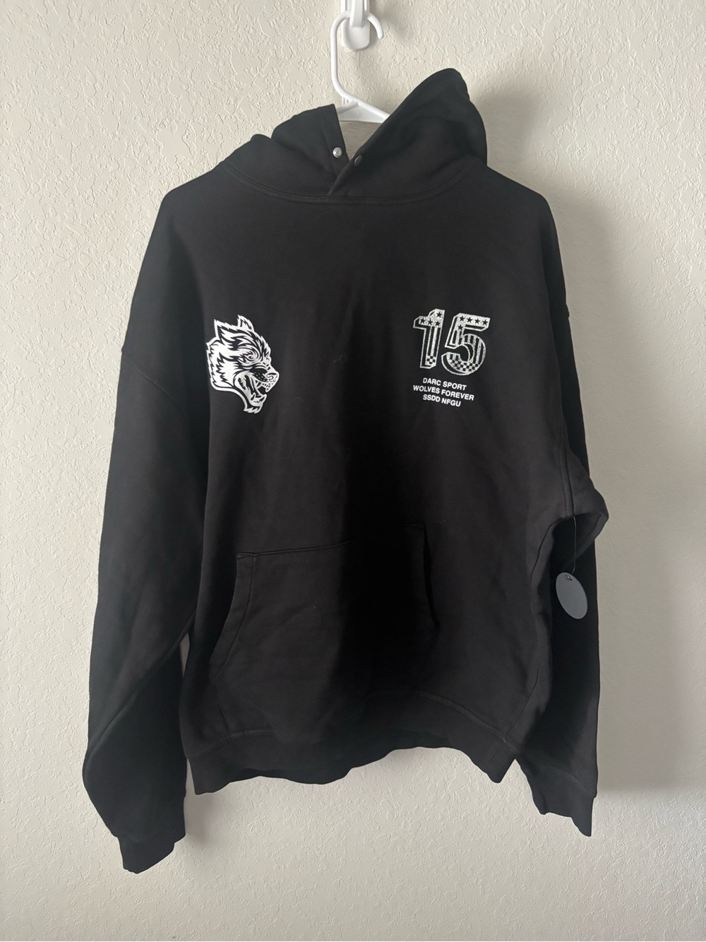 NWT Darc sport Life Moves Fast V2 Premium Vintage Pierce Hoodie Black L 122/1000